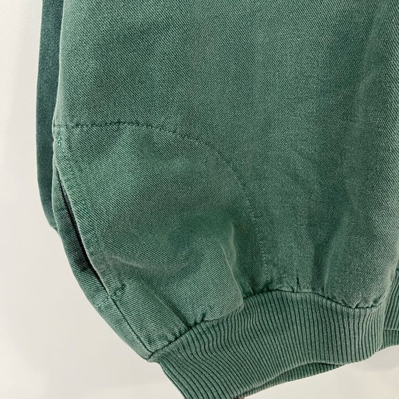Vintage Suttons Sportswear Green Quinault Sweatshirt Embroidered Pockets Large - Picture 5 of 11